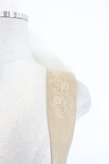 画像2: axes femme / ローズ刺繍サス付きスカート  ブラウン I-26-08-09-088-AX-SK-SA-ZI (2)