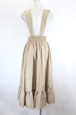 画像3: axes femme / ローズ刺繍サス付きスカート  ブラウン I-26-08-09-088-AX-SK-SA-ZI (3)