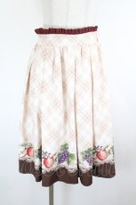 画像1: axes femme POETIQUE / ラ レコルトチェックスカート  アイボリーＸブラウン I-26-08-09-090-AX-SK-SA-ZI (1)