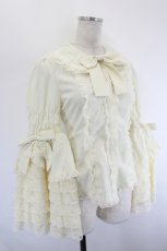 画像3: Dream Lolita / リボンブローチ付き長袖ブラウス M アイボリー I-26-08-09-010-LO-BL-SA-ZI (3)