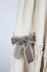 画像2: Forest Wardrobe 森林衣樹 / フロントリボン&フリルスカート S 生成り I-26-08-09-102-LO-SK-SA-ZI (2)
