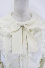 画像5: Dream Lolita / リボンブローチ付き長袖ブラウス M アイボリー I-26-08-09-010-LO-BL-SA-ZI (5)