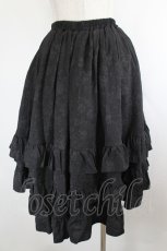画像3: 胡心販售机 / 薔薇刺繍スカート  黒 I-26-08-09-105-LO-SK-SA-ZI (3)
