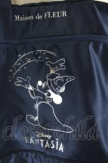 画像2: Maison de FLEUR / FANTASIA/キャリーオンバッグ  ネイビー I-26-08-09-114-LO-BG-TE-ZI (2)