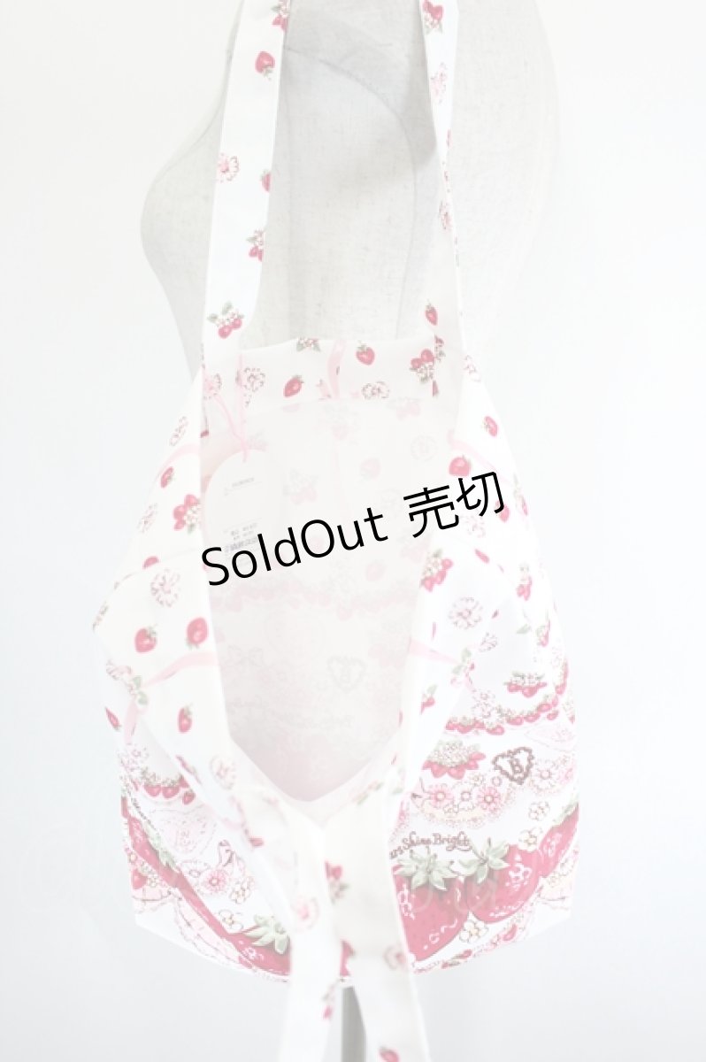 画像3: BABY,THE STARS SHINE BRIGHT / Juicy Strawberry Memory柄トートBag  白 I-26-08-09-117-BA-BG-TE-ZT0905K (3)