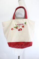 画像1: INGEBORG / チェリー刺繍バッグ   I-26-08-09-121-LO-BG-TE-ZI (1)