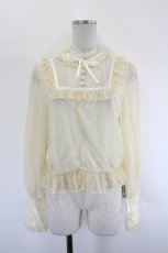 画像1: Forest Wardrobe 森林衣樹 / レースシースルーブラウス S 生成り I-26-08-09-012-LO-BL-SA-ZI (1)
