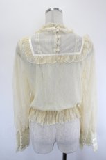 画像2: Forest Wardrobe 森林衣樹 / レースシースルーブラウス S 生成り I-26-08-09-012-LO-BL-SA-ZI (2)