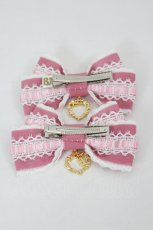 画像2: BABY,THE STARS SHINE BRIGHT / Maison de petit Rubanリボンクリップ  ローズ I-26-08-09-128-BA-AC-TE-ZI (2)