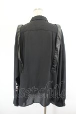 画像2: Jamie エーエヌケー / ベルト付きロングシアーシャツ M ブラック I-26-08-09-002-LO-BL-SA-ZI (2)