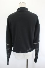 画像2: Jamie エーエヌケー / クロスハーネスハイネックトップス M ブラック I-26-08-09-022-LO-TO-SA-ZI (2)