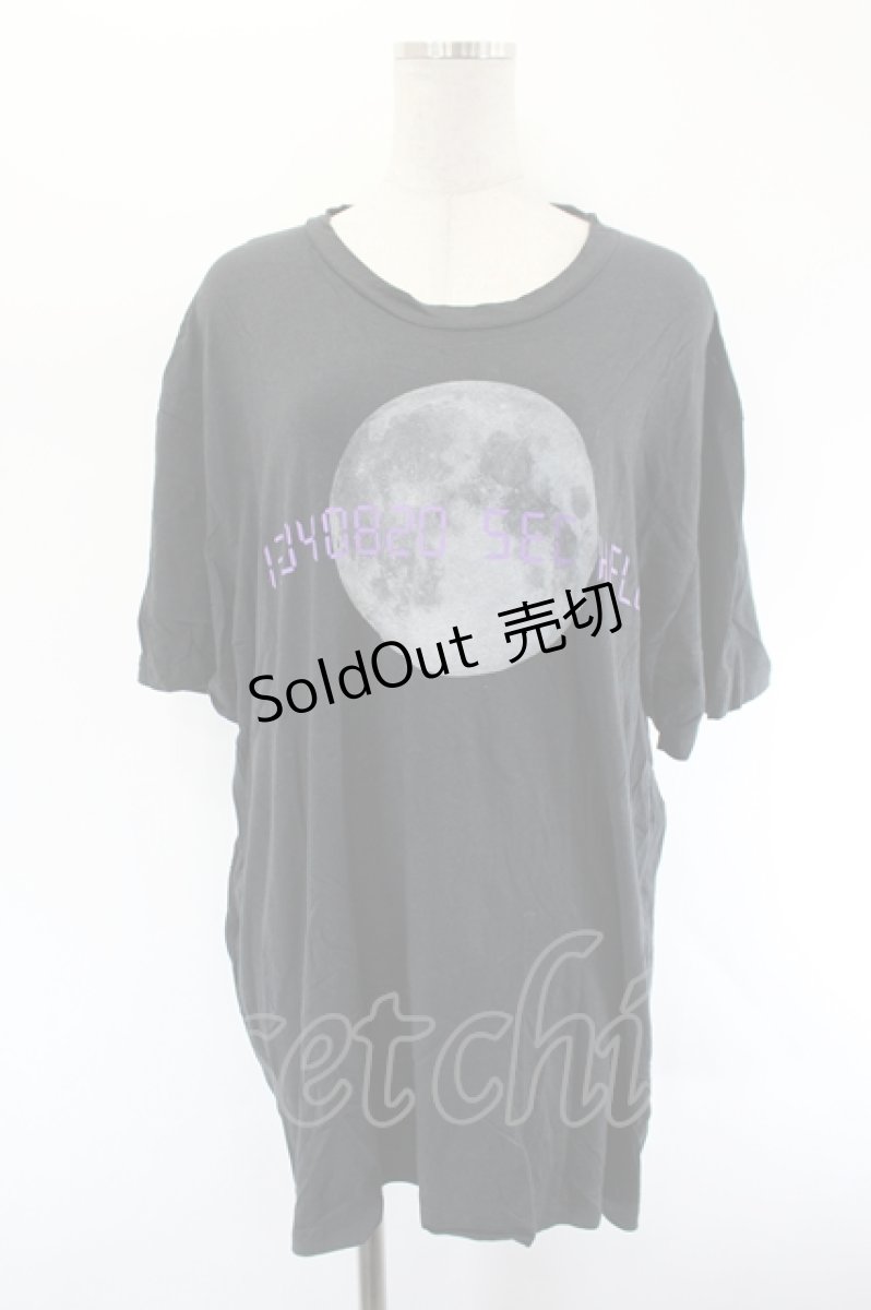 画像1: million dollar orchestra / ムーンプリントTシャツ  黒 I-26-08-11-025-GO-TO-TE-ZI (1)
