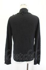 画像2: INGEBORG / カメリアモチーフハイネックニットトップス 11 黒 I-26-08-11-038-LO-TO-SA-ZI (2)