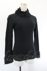 画像3: INGEBORG / ハイネックニットトップス  黒 I-26-08-11-041-LO-TO-SA-ZI (3)