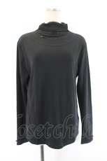 画像1: INGEBORG / リボンレースハイネックトップス 13 黒 I-26-08-11-044-LO-TO-SA-ZI (1)