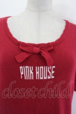 画像4: PINK HOUSE / ロゴリボンニット  レッド I-26-08-11-048-LO-TO-SA-ZI (4)