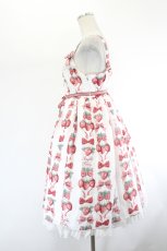 画像2: Angelic Pretty / Strawberry Dollジャンパースカート  白 I-26-08-11-051-AP-OP-TE-ZI (2)