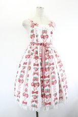 画像4: Angelic Pretty / Strawberry Dollジャンパースカート  白 I-26-08-11-051-AP-OP-TE-ZI (4)
