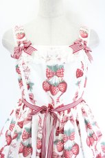 画像5: Angelic Pretty / Strawberry Dollジャンパースカート  白 I-26-08-11-051-AP-OP-TE-ZI (5)