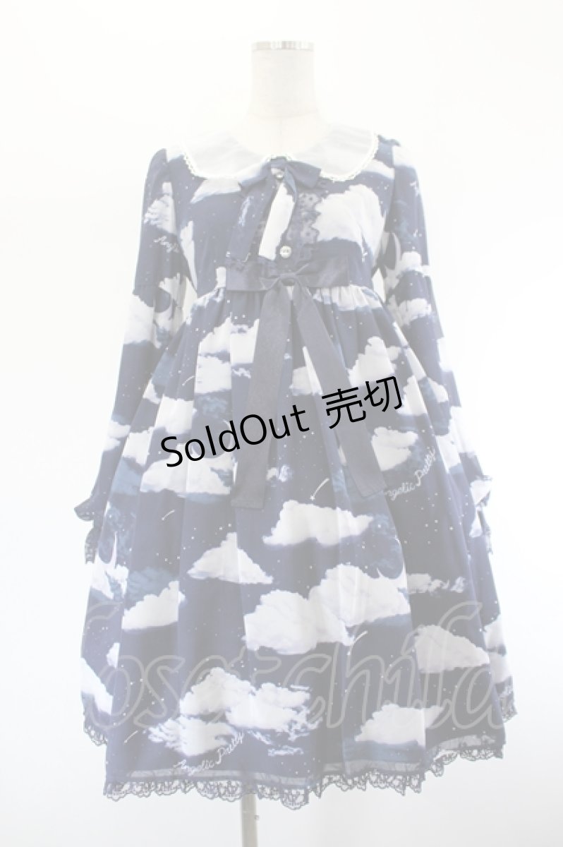 画像1: Angelic Pretty / Misty Skyワンピース  ネイビー I-26-08-11-052-AP-OP-TE-ZI (1)