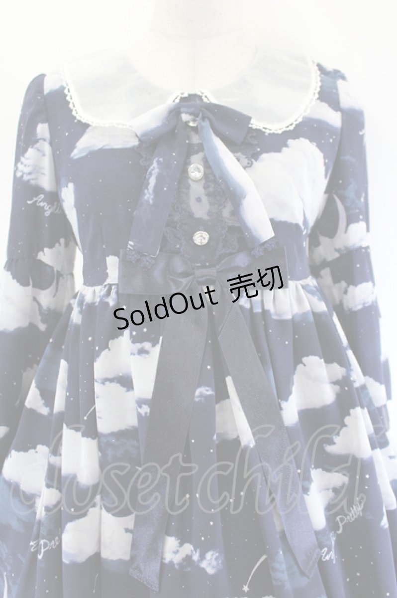 画像5: Angelic Pretty / Misty Skyワンピース  ネイビー I-26-08-11-052-AP-OP-TE-ZI (5)