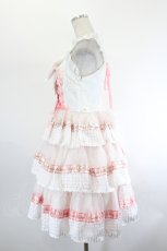 画像2: BABY,THE STARS SHINE BRIGHT / 【本店限定色】Sweet Best Wishesジャンパースカート&カチューシャセット  オフ白×ピンク I-26-08-11-054-BA-OP-TE-ZI (2)