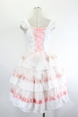 画像3: BABY,THE STARS SHINE BRIGHT / 【本店限定色】Sweet Best Wishesジャンパースカート&カチューシャセット  オフ白×ピンク I-26-08-11-054-BA-OP-TE-ZI (3)