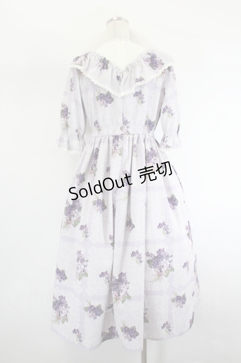 画像3: Melody BasKet / Violet laceヨーク切替ワンピース  ラベンダー I-26-08-11-056-LO-OP-TE-ZI (3)