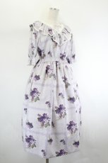 画像4: Melody BasKet / Violet laceヨーク切替ワンピース  ラベンダー I-26-08-11-056-LO-OP-TE-ZI (4)