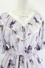 画像5: Melody BasKet / Violet laceヨーク切替ワンピース  ラベンダー I-26-08-11-056-LO-OP-TE-ZI (5)