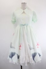 画像1: To Alice / チャイナ半袖ワンピース  ミント I-26-08-11-058-LO-OP-SA-ZI (1)