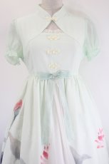 画像5: To Alice / チャイナ半袖ワンピース  ミント I-26-08-11-058-LO-OP-SA-ZI (5)