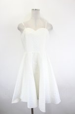 画像1: axes femme POETIQUE / フレアキャミワンピース M ホワイト I-26-08-11-064-AX-OP-SA-ZI (1)