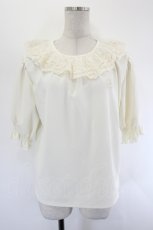 画像1: m petit by misako / レース襟プルオーバー L 生成り I-26-08-11-008-LO-TO-SA-ZI (1)