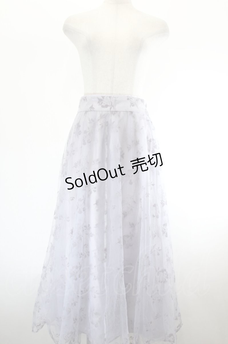 画像1: axes femme / フロッキーチュールスカート  ラベンダー I-26-08-11-078-AX-SK-SA-ZI (1)