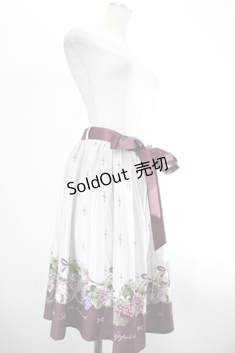 画像3: axes femme POETIQUE / リボン付ヴァンダンジュスカート  パープル I-26-08-11-079-AX-PA-SA-ZI (3)