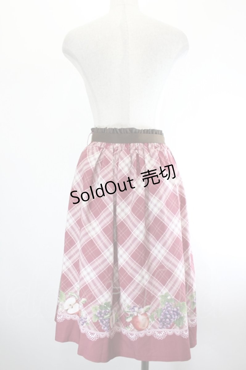 画像2: axes femme POETIQUE / ラ レコルトチェックスカート  ボルドー I-26-08-11-080-AX-SK-SA-ZI (2)