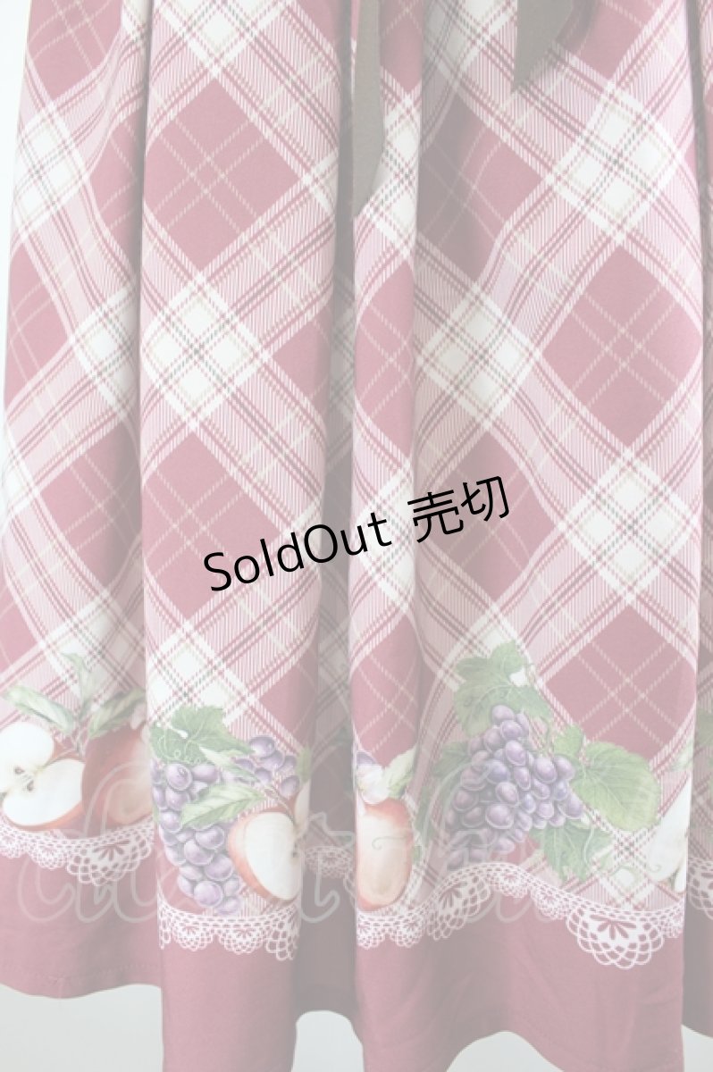 画像4: axes femme POETIQUE / ラ レコルトチェックスカート  ボルドー I-26-08-11-080-AX-SK-SA-ZI (4)