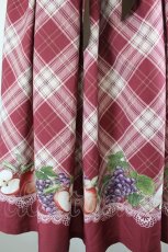 画像4: axes femme POETIQUE / ラ レコルトチェックスカート  ボルドー I-26-08-11-080-AX-SK-SA-ZI (4)