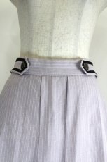 画像4: axes femme / クロス刺繍タックスカート  ラベンダー I-26-08-11-088-AX-SK-SA-ZI (4)