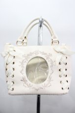 画像1: LOLITAその他(お買取対象外) / レースアップ刺繍痛バッグ  アイボリー I-26-08-11-110-LO-BG-TE-ZI (1)