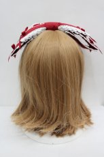 画像3: Chalmiere / 梯子レースリボン型ヘッドドレス  赤 I-26-08-11-113-AX-AC-TE-ZI (3)