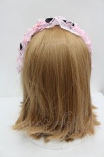 画像3: BABY,THE STARS SHINE BRIGHT / Ruban Creme a la vanilleヘッドドレス  ピンクＸ黒 I-26-08-11-115-BA-AC-SA-ZI (3)