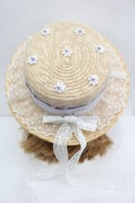 画像3: Angelic Pretty / Lacy GardenストローHat  ラベンダー I-26-08-11-116-AP-AC-TE-ZI (3)
