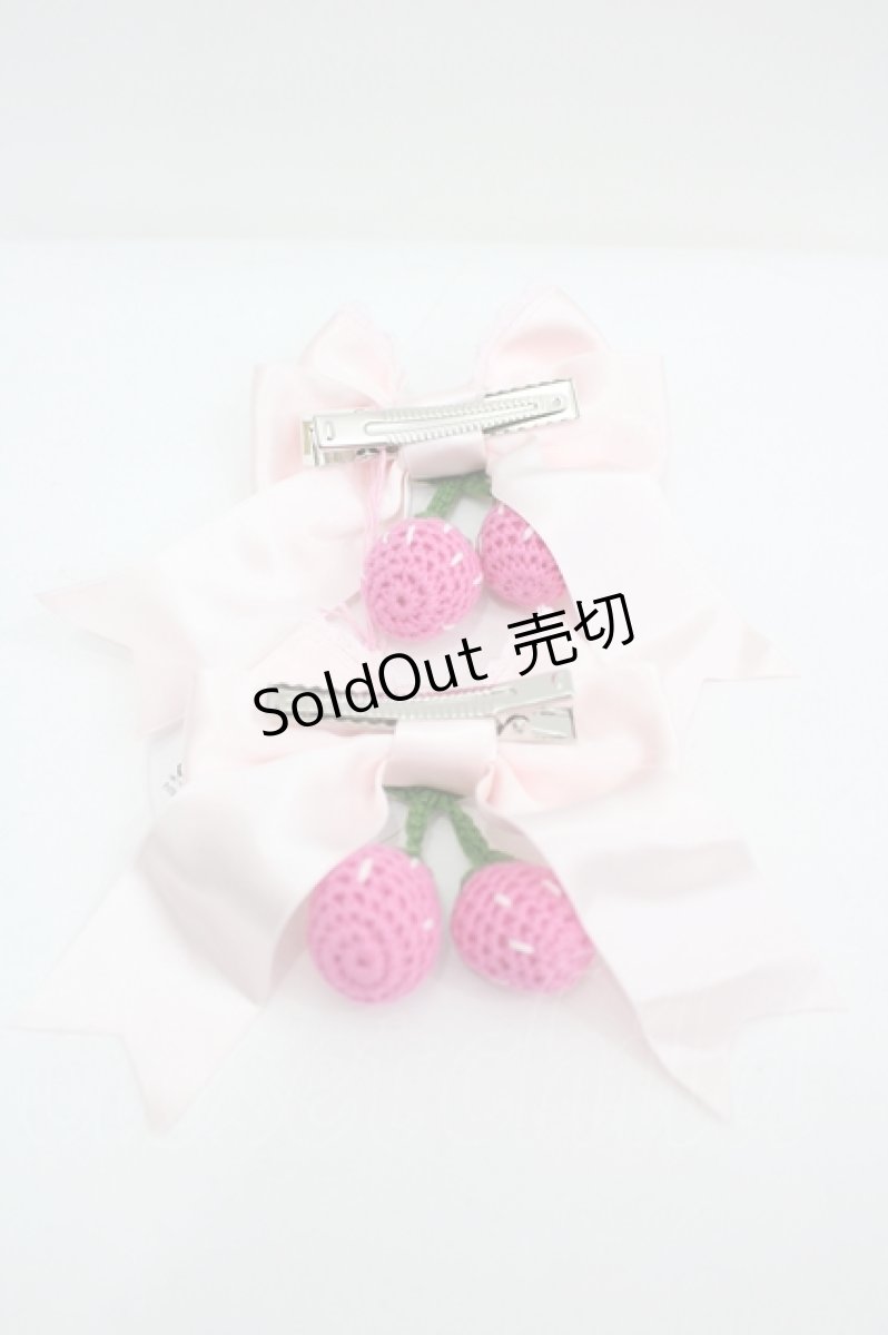 画像2: BABY,THE STARS SHINE BRIGHT / ゆらゆらいちごのHappy Berry Presentリボンクリップ  ピンク I-26-08-11-119-BA-AC-SA-ZI (2)