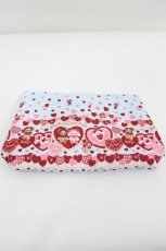 画像1: BABY,THE STARS SHINE BRIGHT / くみゃちゃんのSweet Baby Love Heart柄ポーチ  サックス I-26-08-11-127-BA-ZA-SA-ZI (1)