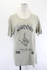 画像1: million dollar orchestra / プリントTシャツ  カーキ I-26-08-11-023-GO-TO-TE-ZI (1)