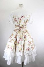 画像3: Victorian maiden / ロココブーケクラシカルドールパフスリーブドレス  アイボリー I-26-08-14-042-CL-OP-TE-ZI (3)