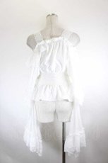 画像3: MAJOH(MR corset) / レース姫袖ブラウス  白 I-26-08-14-006-LO-BL-TE-ZI (3)