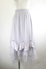 画像1: axes femme / ローズ付ドレープチュールスカート F ラベンダー I-26-08-14-075-AX-SK-TE-ZI (1)